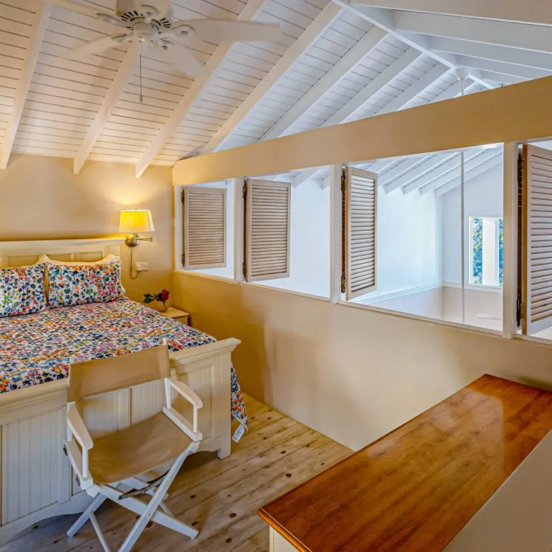 st lucia real estate : the great house villa for sale bedroom view