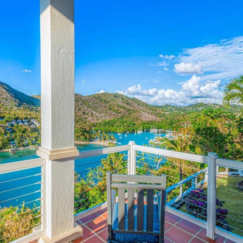 st lucia real estate : the great house villa for sale coener