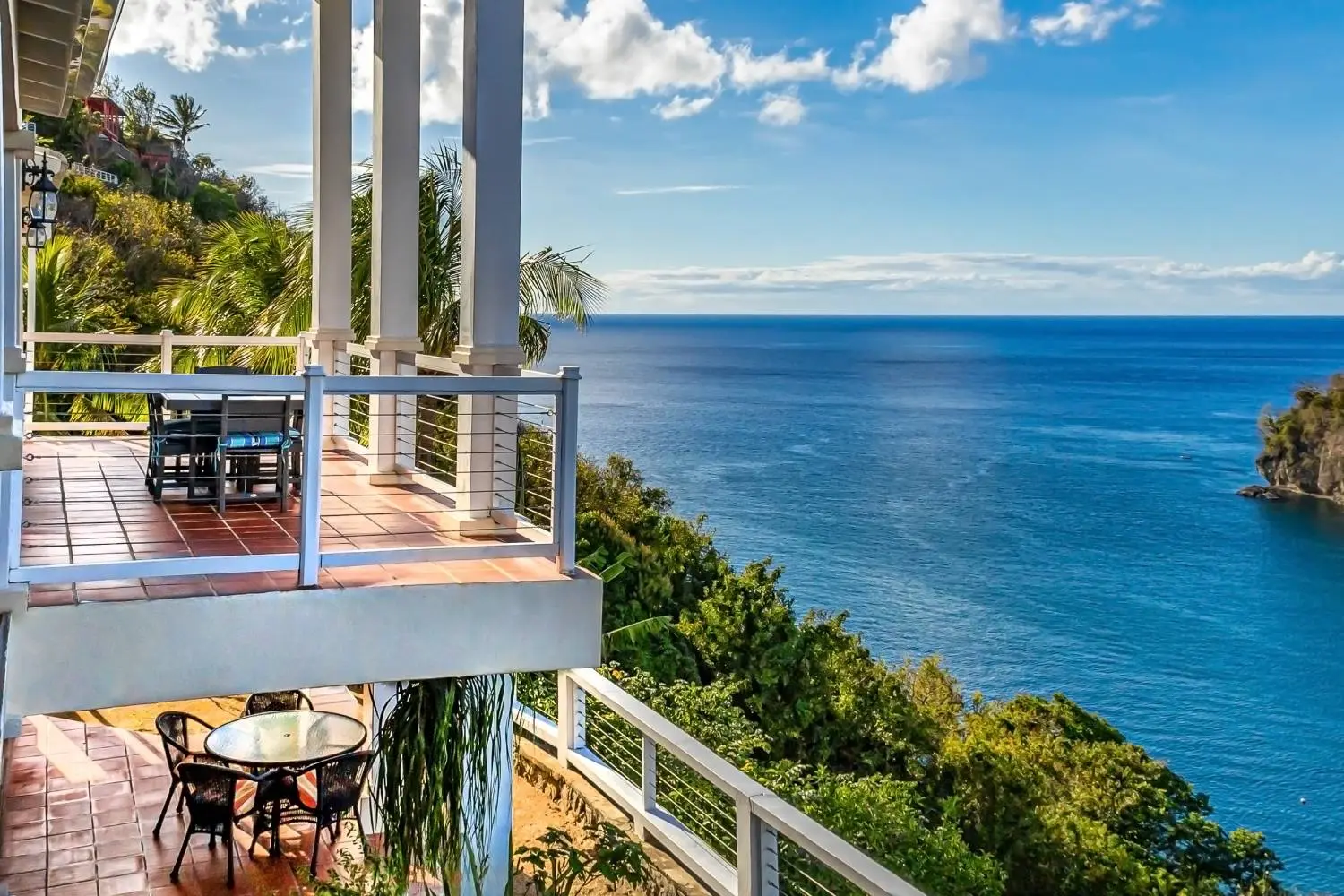 st lucia real estate : the great house villa for sale martinique view