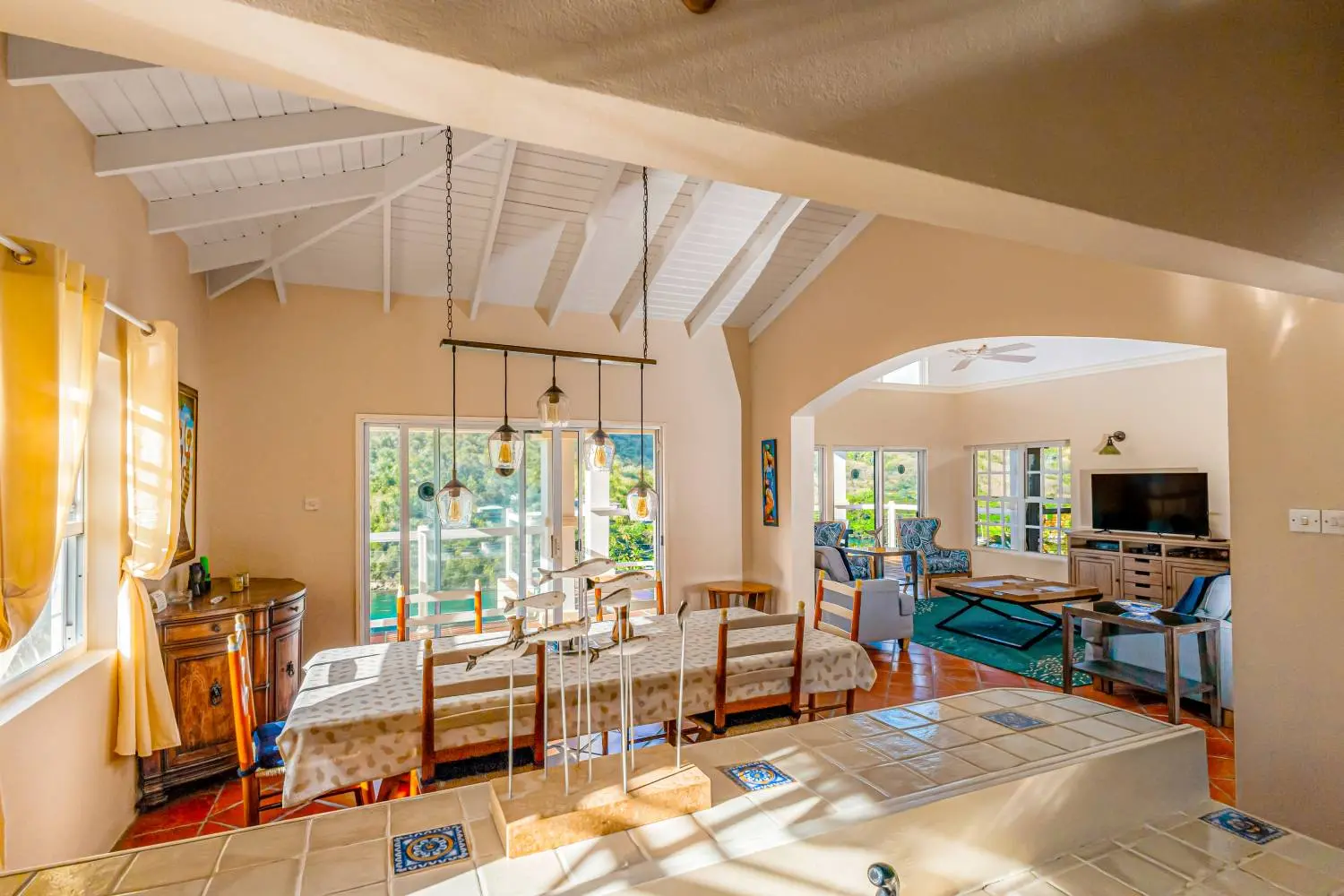 st lucia real estate : the great house villa for sale dinning room