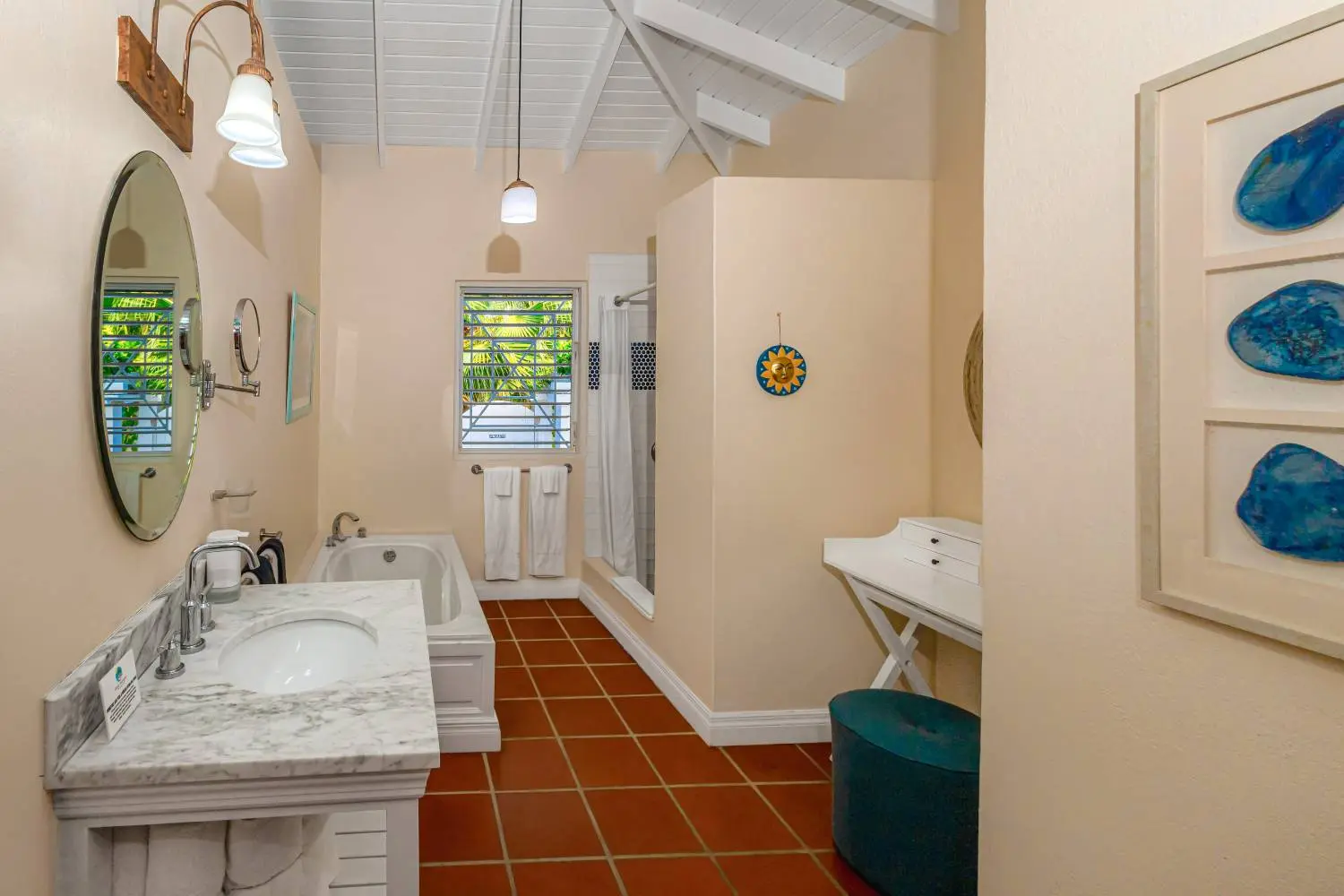 st lucia real estate : the great house villa for sale bathroom