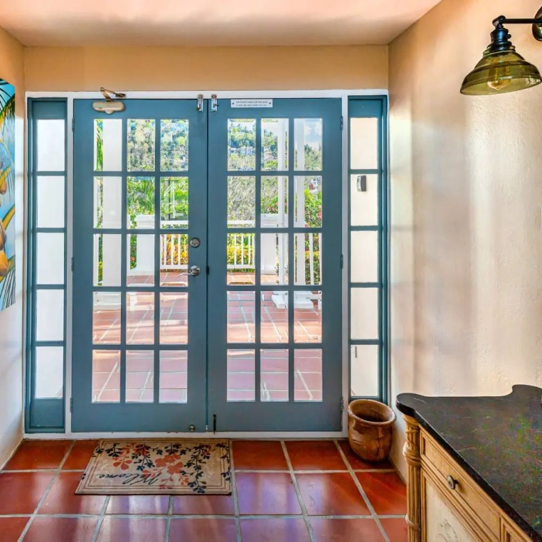 st lucia real estate : the great house villa for sale entrance door