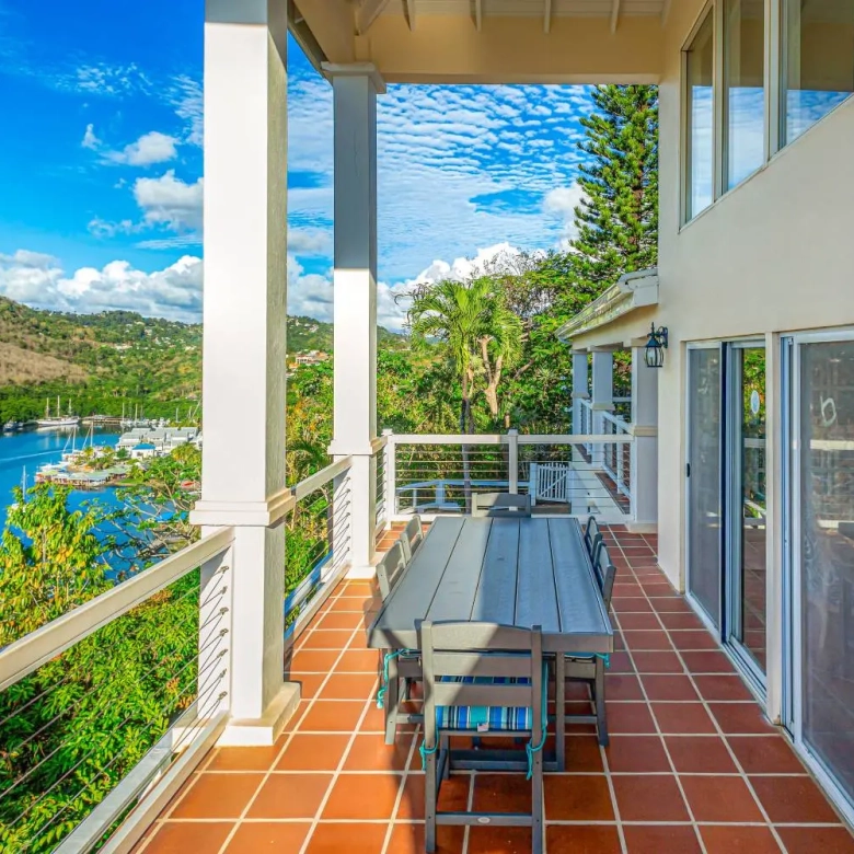 st lucia real estate : the great house villa for sale marigot bay view