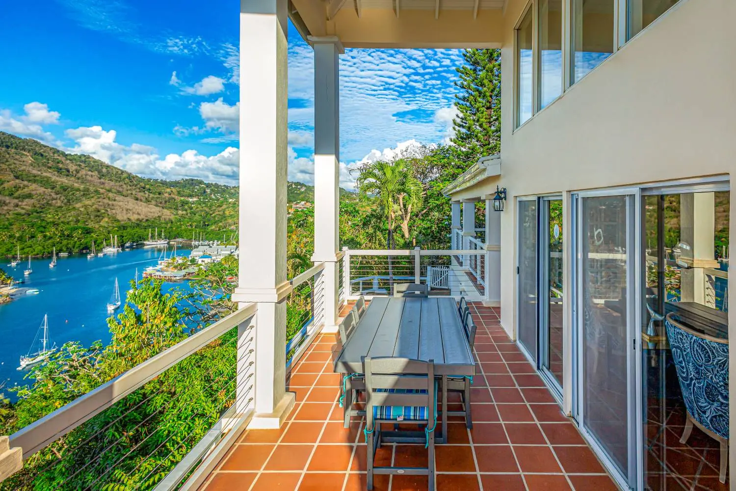 st lucia real estate : the great house villa for sale marigot bay view