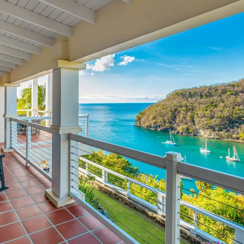 st lucia real estate : the great house villa for sale ocean view